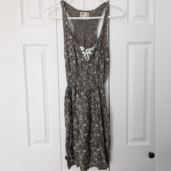 Jetty Olive Green Casual Summer Dress - Picture 1 of 4